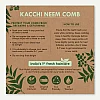 Nat Habit Oil Treated Kacchi Neem Wide + Dual Comb Combo (2units)