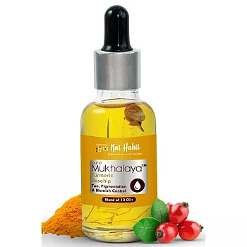 Nat Habit Pure Mukhalaya Facial Oil Turmeric Rosehip (30ml)