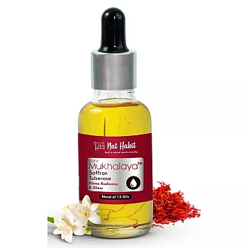 Nat Habit Pure Mukhalaya Facial Oil Saffron Tuberose (30ml)