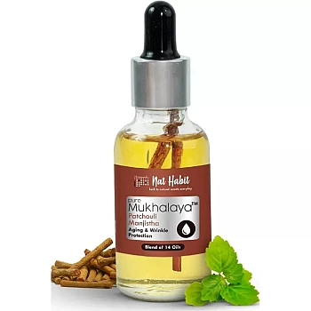 Nat Habit Pure Mukhalaya Facial Oil Patchouli Manjistha (30ml)