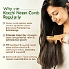 Nat Habit Wide Tooth Wooden Kacchi Neem Comb & Henna Paste Soaked (Comb 1Pcs + 2 Pack Paste Each 220g) (1Pack)