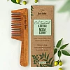 Nat Habit Wide Tooth Wooden Kacchi Neem Comb & Henna Paste Soaked (Comb 1Pcs + 2 Pack Paste Each 220g) (1Pack)
