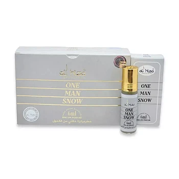 Al Hiza Perfumes One Man Snow Roll-on Perfume Free From Alcohol (6ml, Pack of 6)
