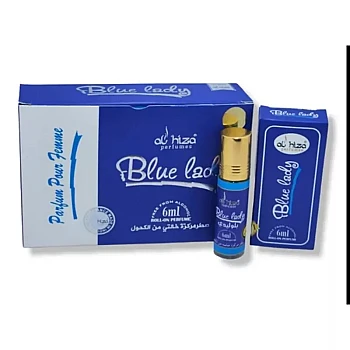Al Hiza Perfumes Blue Lady Roll-on Perfume Free From Alcohol (6ml, Pack of 6)