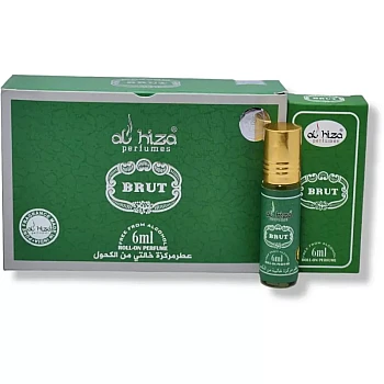 Al Hiza Perfumes Brut Roll-on Perfume Free From Alcohol (6ml, Pack of 6)
