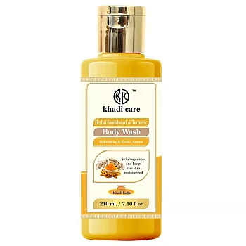 Khadi Care Herbal Sandal & Turmeric Body Wash (210ml)