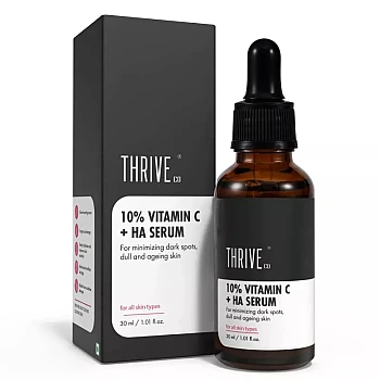 ThriveCo 10% Vitamin C+ Hyaluronic Acid Serum (30ml)