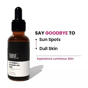 ThriveCo 10% Vitamin C+ Hyaluronic Acid Serum (30ml)