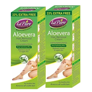 Wings Biotech Aloevera Hair Removal Cream (50g, Pack of 2)