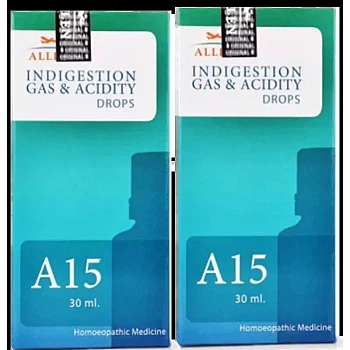 Allen A15 Indigestion Gas & Acidity Drops (30ml, Pack of 2)