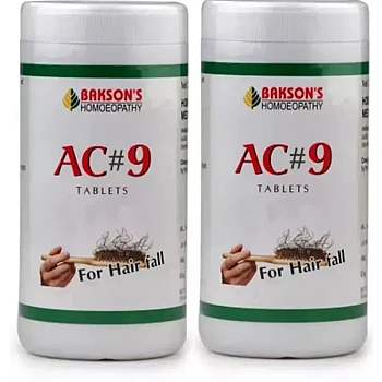 Bakson AC 9 Tablets (Hair Falling) (200tab, Pack of 2)
