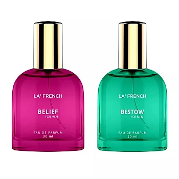 LA French Belief & Bestow For Men & Women Eau De Parfum (30ml Each) (1Pack)