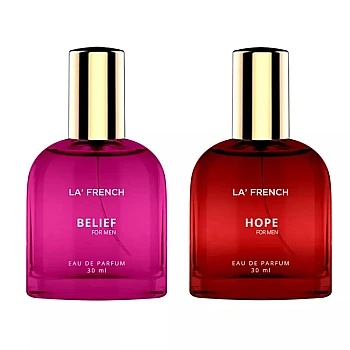 LA French Belief & Hope For Men & Women Eau De Parfum (30ml Each) (1Pack)