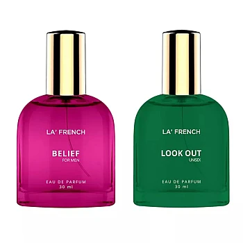 LA French Belief & Look Out For Men & Women Eau De Parfum (30ml Each) (1Pack)