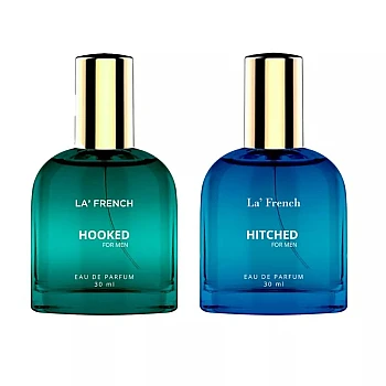LA French Hooked & Hiched For Men & Women Eau De Parfum (30ml Each) (1Pack)