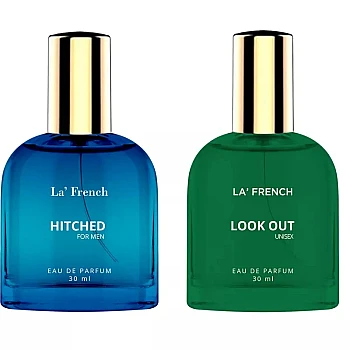 LA French Hitched & Look Out For Men & Women Eau De Parfum (30ml Each) (1Pack)