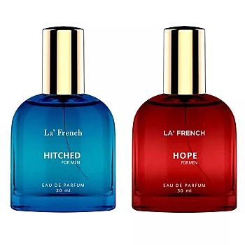 LA French Hitched & Hope For Men Eau De Parfum (30ml Each) (1Pack)
