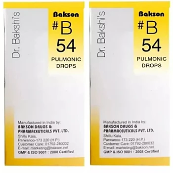 Bakson B54 Pulmonic Drops (30ml, Pack of 2)