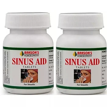 Bakson Sinus Aid Tabs (41 Gram) (75tab, Pack of 2)
