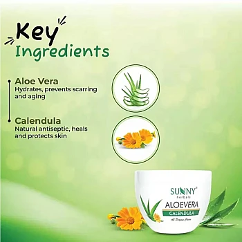 Bakson Sunny All Purpose Aloe Vera Calendula Cream (125g, Pack of 2)