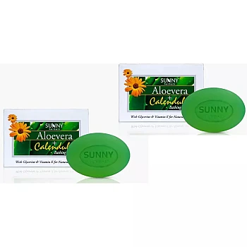 Bakson Sunny Aloevera Calendula Soap (75g, Pack of 2)