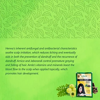 Bakson Sunny Hair Color (Black) (20g, Pack of 2)