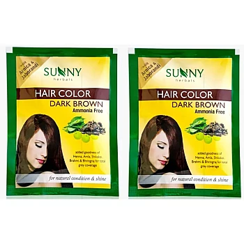 Bakson Sunny Hair Color (Dark Brown) (20g, Pack of 2)