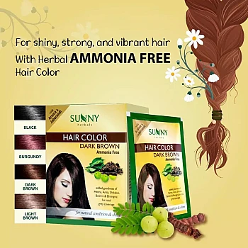 Bakson Sunny Hair Color (Dark Brown) (20g, Pack of 2)