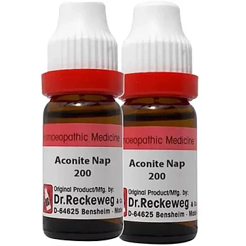Dr Reckeweg Aconite Napellus 200 CH (11ml, Pack of 2)