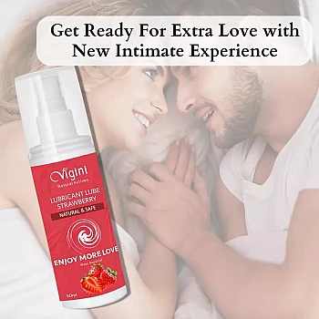 Vigini Lubricant Lube Strawberry Water Based Gel (50ml)