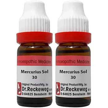 Dr Reckeweg Mercurius Solubilis 30 CH (11ml, Pack of 2)