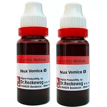 Dr Reckeweg Nux Vomica 1X (Q) (20ml, Pack of 2)