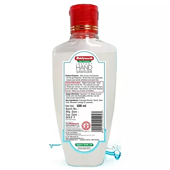 Baidyanath Instant Hand Sanitizer (Alcohol Based) (100ml, Pack of 2)