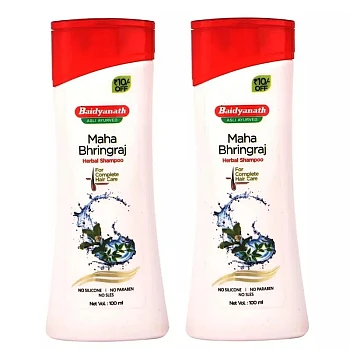 Baidyanath Mahabhringraj Herbal Shampoo (100ml, Pack of 2)