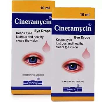 HAPDCO Cineramycin Eye Drops (10ml, Pack of 2)