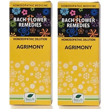 New Life Bach Flower Agrimony (30ml, Pack of 2)