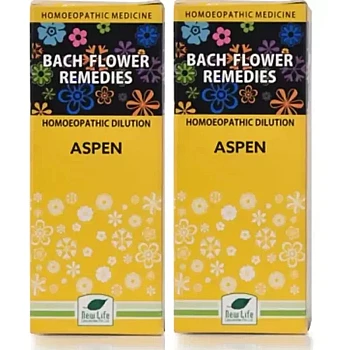 New Life Bach Flower Aspen (30ml, Pack of 2)