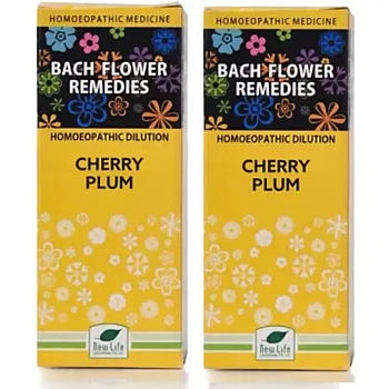 New Life Bach Flower Cherry Plum (30ml, Pack of 2)