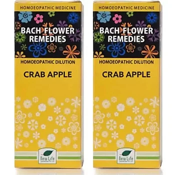 New Life Bach Flower Crab Apple (30ml, Pack of 2)