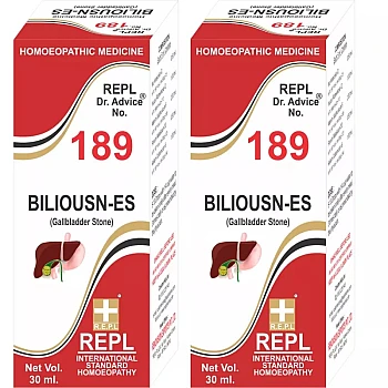 REPL Dr. Advice No 189 (Biliousn Es Gall Bladder Stone) (30ml, Pack of 2)