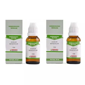 Bakson Acidum Benzoicum 10M CH (30ml, Pack of 2)
