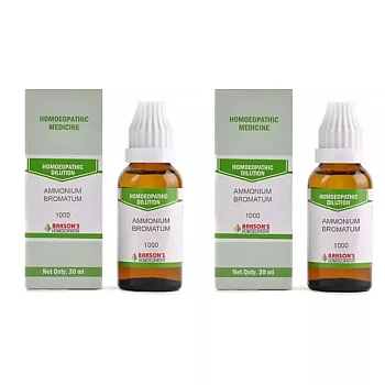 Bakson Ammonium Bromatum 1M (1000 CH) (30ml, Pack of 2)