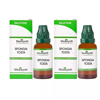 Medisynth Spongia Tosta 30 CH (30ml, Pack of 2)