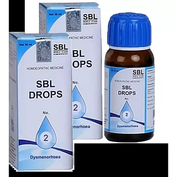 SBL Drops No 2 Dysmenorrhoea (30ml, Pack of 2)