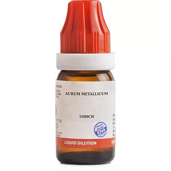 BJain Aurum Metallicum 1M (1000 CH) (10ml)