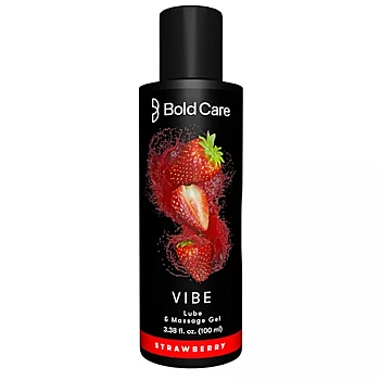 Bold Care Vibe Lube And Massage Gel Strawberry Flavor (100ml)