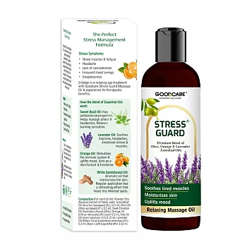 Goodcare Stress Guard Calming & Relaxing Massage Oil (100ml)
