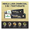Wheezal Hekla Lava Charcoal Toothpaste (100g, Pack of 2)