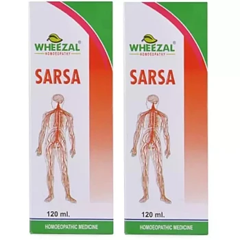 Wheezal Sarsa Syrup (120ml, Pack of 2)