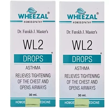 Wheezal WL-2 Asthma Drops (30ml, Pack of 2)